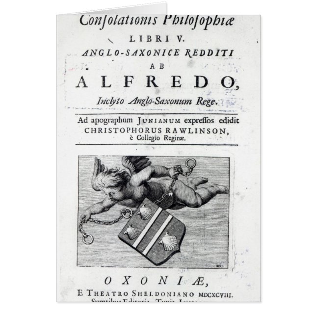 Frontispiece à Christopher Rawlinson (Devant)