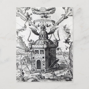 Frontispiece 'Collegium Fama Fraternitatis' Postkarte