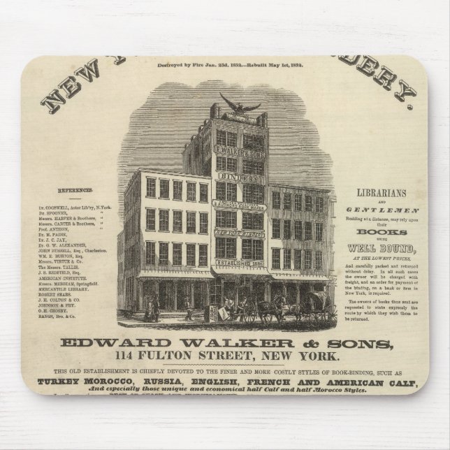 Frontispiece Coltons amerikanischer Atlas Mousepad (Vorne)