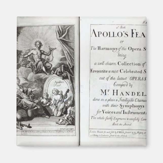 Frontispiece for Apollo's Fest, c.1734 Magnet (Vorne)