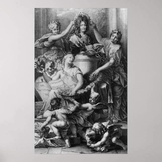 Frontispiece 'French Academy Dictionary' Poster (Vorne)