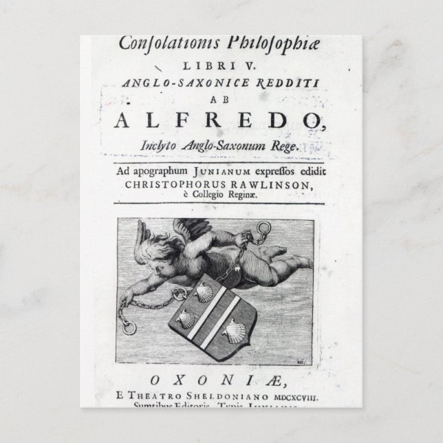 Frontispiece für Christopher Rawlinsons Postkarte (Vorderseite)