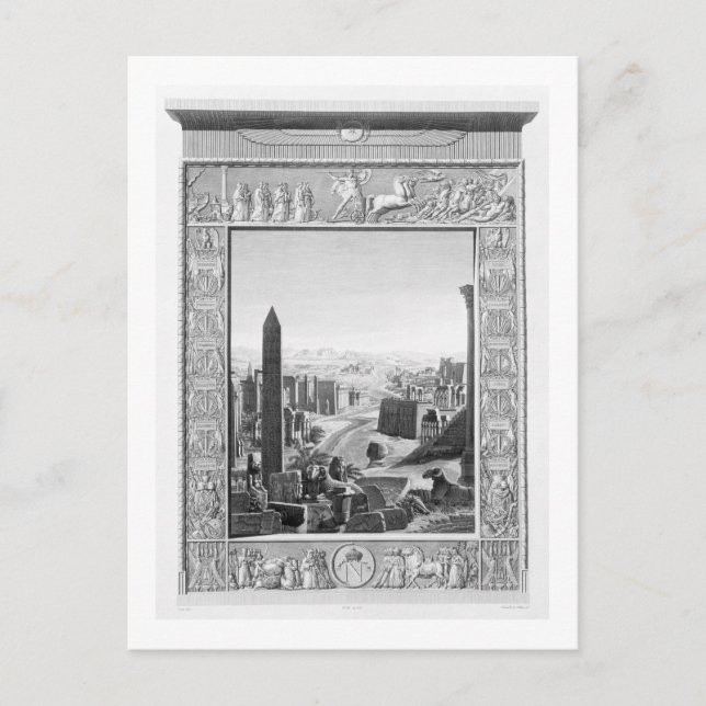 Frontispiece in Band 1 der `Beschreibung von Eg Postkarte (Vorderseite)