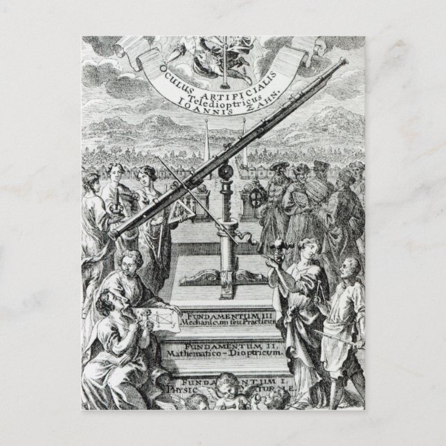 Frontispiece 'Oculus Artificialis Postkarte (Vorderseite)