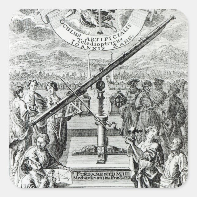 Frontispiece 'Oculus Artificialis Quadratischer Aufkleber (Vorderseite)