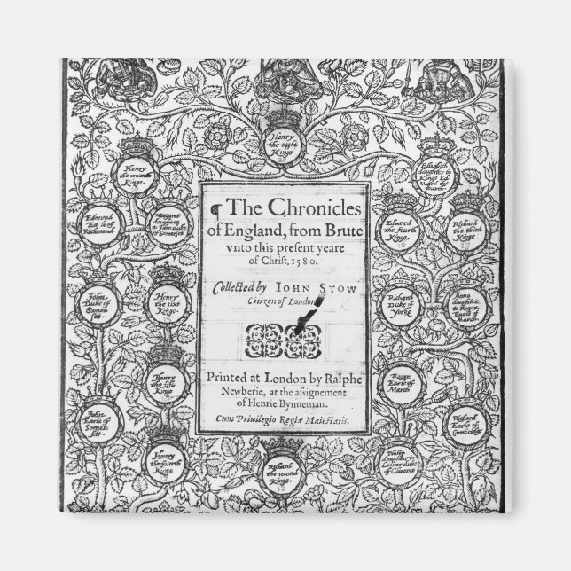Frontispiece of 'The Chronicles of England' Magnet (Vorne)