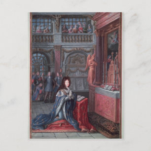 Frontispiece of the 'Hours of Louis Postkarte