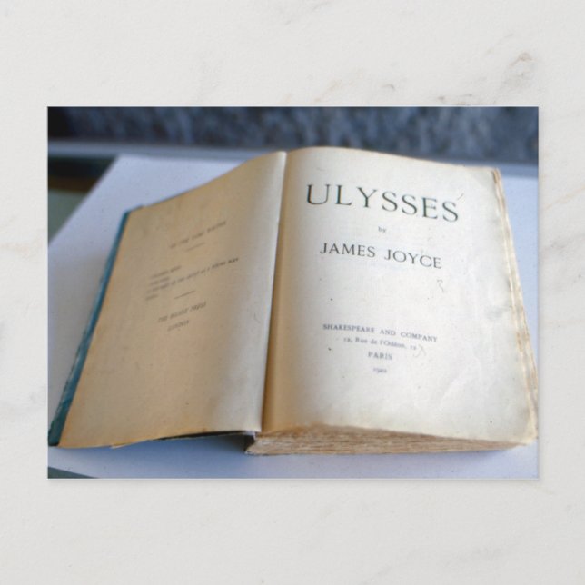 Frontispiece of 'Ulysses' von James Joyce Postkarte (Vorderseite)