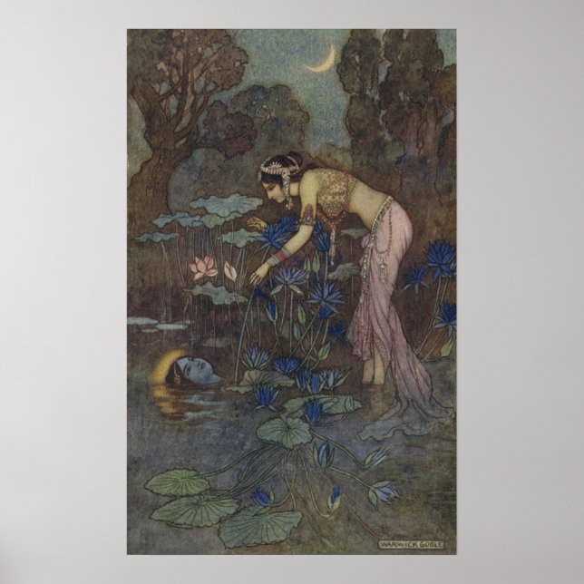 Frontispiece Sita findet Rama unter dem Lotus Poster (Vorne)