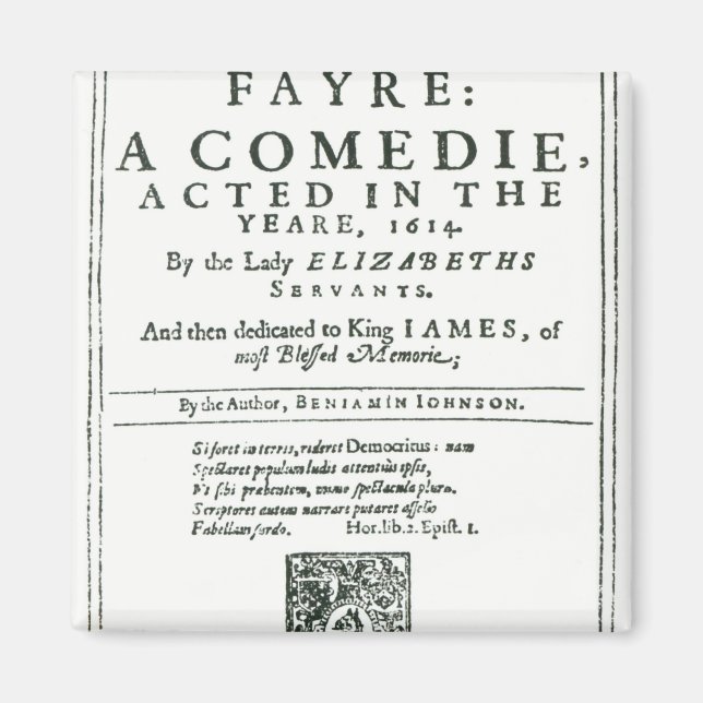 Frontispiece to 'Bartholomew Fair' Magnet (Vorne)