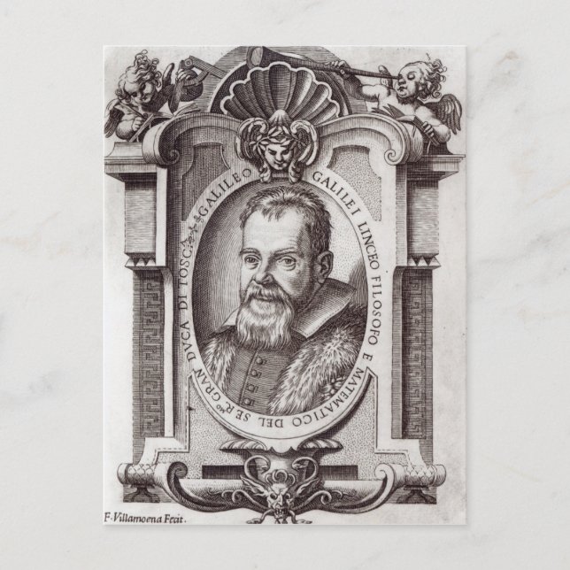Frontispiece to 'Il Saggiatore' von Galileo Postkarte (Vorderseite)