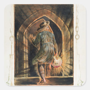 Frontispiece to 'Jerusalem' (Bentley Copy E) 1804- Quadratischer Aufkleber