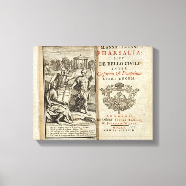 Frontispiece to "Pharsalia" Leinwanddruck (Vorderseite)