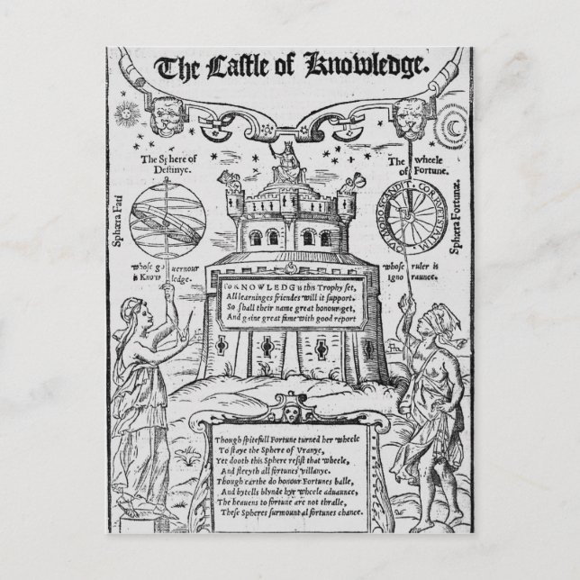 Frontispiece to 'The Castle of Knowledge' Postkarte (Vorderseite)