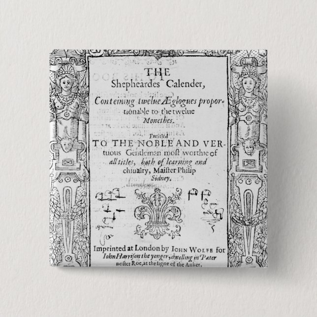 Frontispiz 'des Shepeards Calendar Button (Vorderseite)