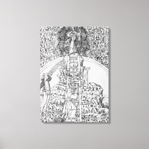 Frontispiz nach "IL Monte Sancto di Dio", 1477 Leinwanddruck