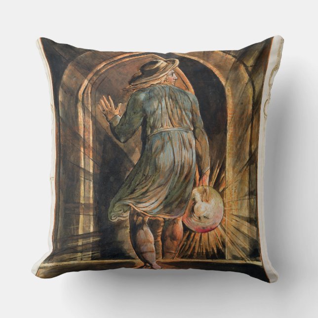 Frontispiz nach "Jerusalem" (Bentley-Kopie E) Kissen (Vorderseite)