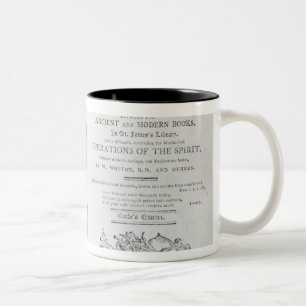 Frontispiz und Titlepage zu 'einer Geschichte von Zweifarbige Tasse