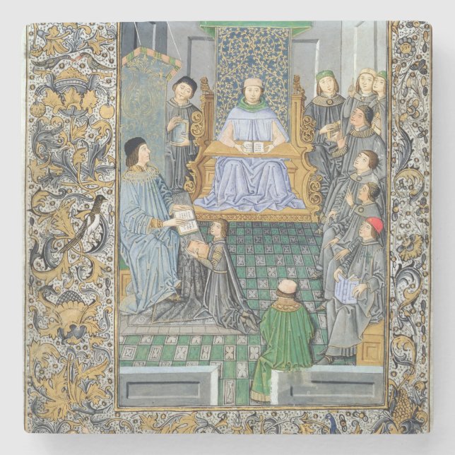 Frontispiz von Antonio de Nebrijas 'Gramatica Steinuntersetzer (Vorderseite)