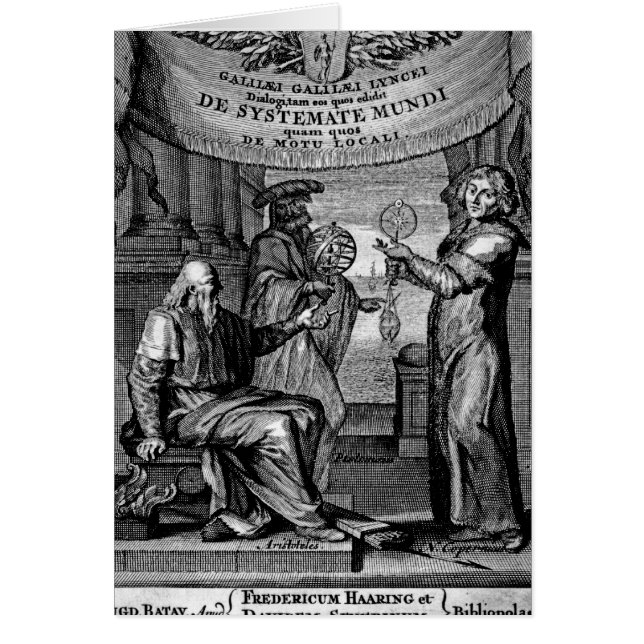 Frontispiz von 'Dialogus De Systemate Mundi' (Vorne)