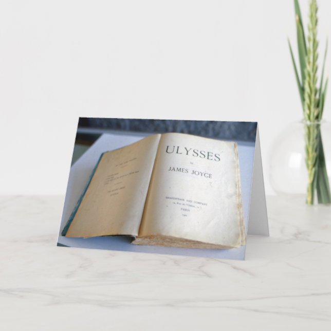 Frontispiz von &quot;Ulysses&quot; durch James Joyce Karte (Vorderseite)