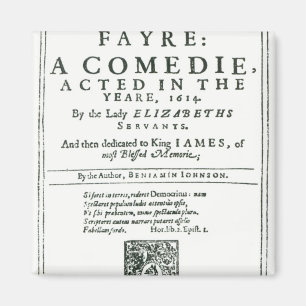 Frontispiz zu 'Bartholomew Fair Magnet
