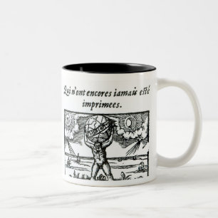 Frontispiz 'zu den Prophezeiungen Zweifarbige Tasse