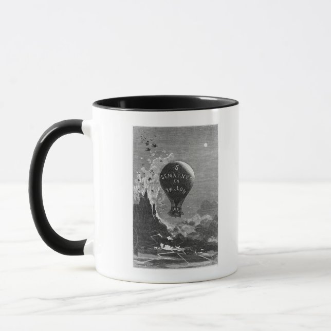 Frontispiz zu 'fünf Wochen in einem Balloon Tasse (Links)