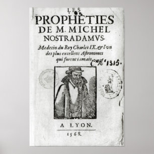 Frontispiz zu 'Les Propheties de M. Michel Poster