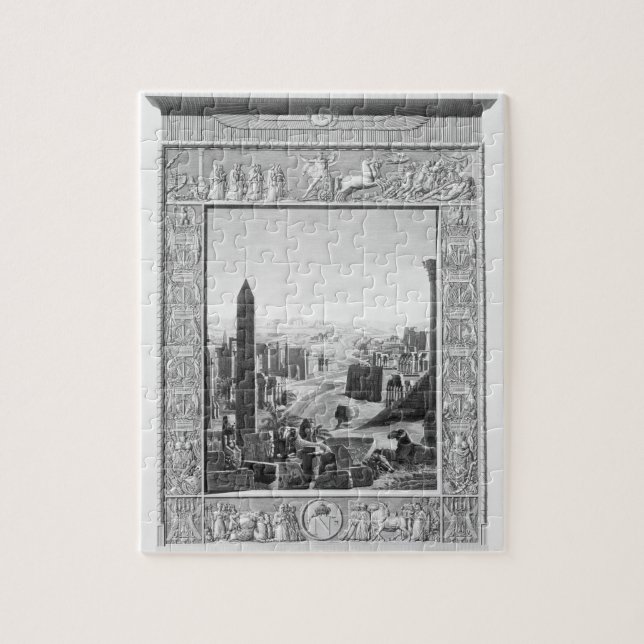 Frontispiz zu Volumen 1 der ` Beschreibung von (Vertikal)