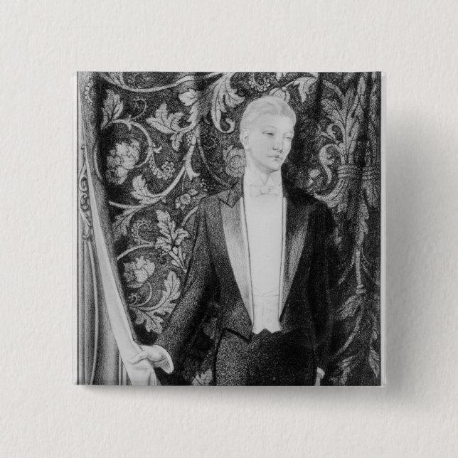 Frontispiz 'zum Bild von Dorian Gray Button (Vorderseite)