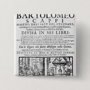Frontispiz, zum des Buches von Bartolomeo Scappi Button