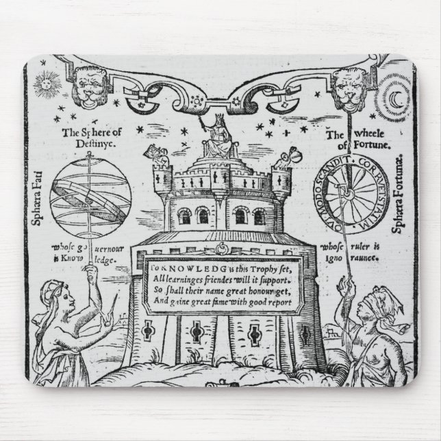 Frontispiz 'zum Schloss von Knowledge Mousepad (Vorne)