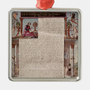 Frontispiz, zum von I zu buchen, das eine Seite Silbernes Ornament