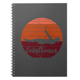 frontlever, calisthenics, street workout  notizblock