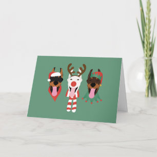 Frory Christmas Dobermann Hunde Feiertagskarte