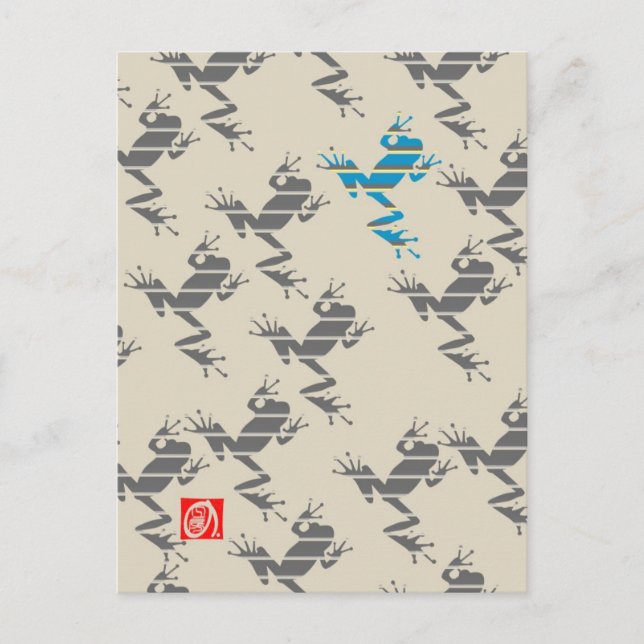 Frosch2 Postkarte (Vorderseite)