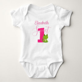 Frosch 1. Geburtstag Party Sweet One Baby Name Baby Strampler