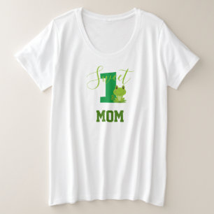 Frosch 1. Geburtstag süß eine Mutter passend Outfi Große Größe T-Shirt