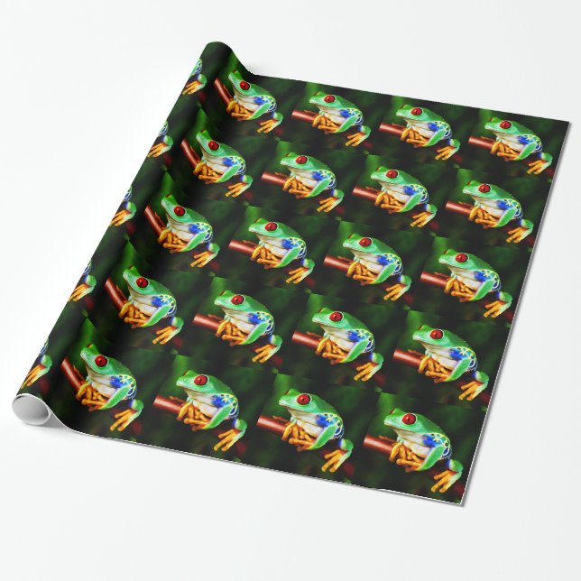 Frosch 1 Wrapping Paper Geschenkpapier (Ungerollt)