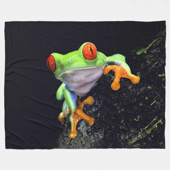 Frosch 3 fleecedecke (Vorderseite (Horizontal))