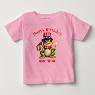 Frosch (3c) Patriotisches Kinder T-Shirt