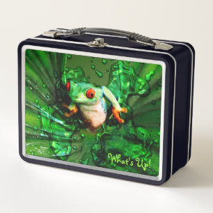 Frosch 4 Mittagspause Metall Brotdose