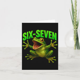 Frosch 67 Meme Sechs Sieben Lustig Gen Alpha  Karte