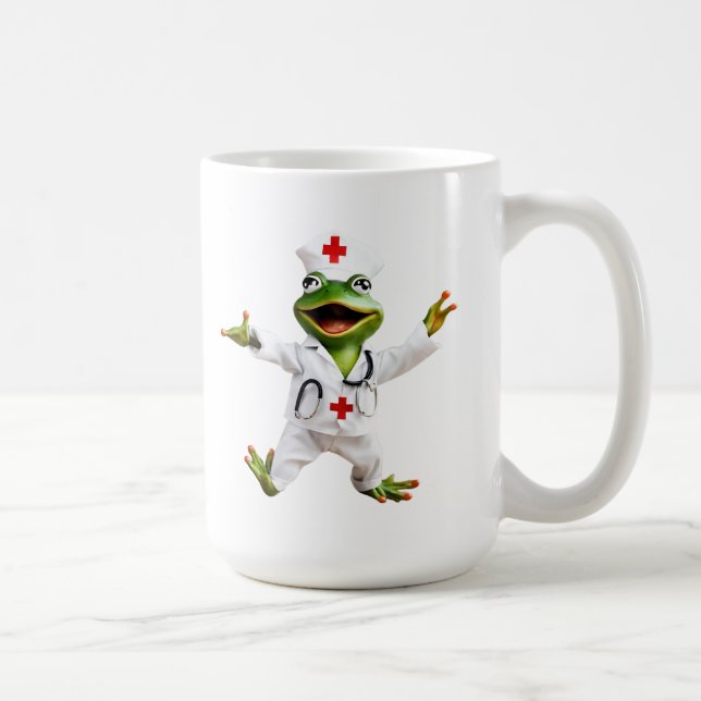 Frosch 6 Krankenschwester, Frosch, Medik, Toad, Ai Kaffeetasse (Rechts)