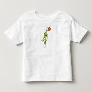 Frosch als Basketballspieler mit Basketball.PNG Kleinkind T-shirt