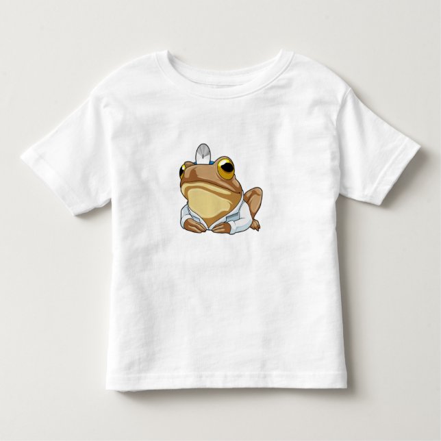 Frosch als Doktor mit Doctor's Coat Kleinkind T-shirt (Vorderseite)