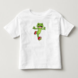 Frosch als Inline-Skater mit Roller-Skaten Kleinkind T-shirt