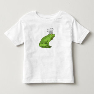 Frosch als Koch mit Koch Hut Kleinkind T-shirt