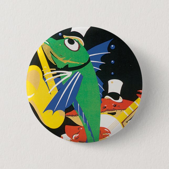 Frosch an der Ostküste Button (Vorderseite)
